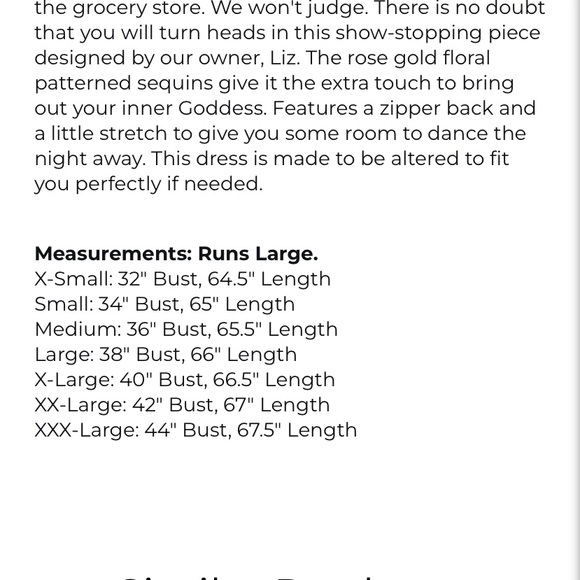 Southern fried chics “enchanted nights“ sequin dress SIZE M (nwt) - Picture 8 of 8